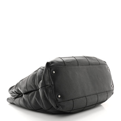 Chanel Caviar Square Stitched Large Tote Black 4 of 13