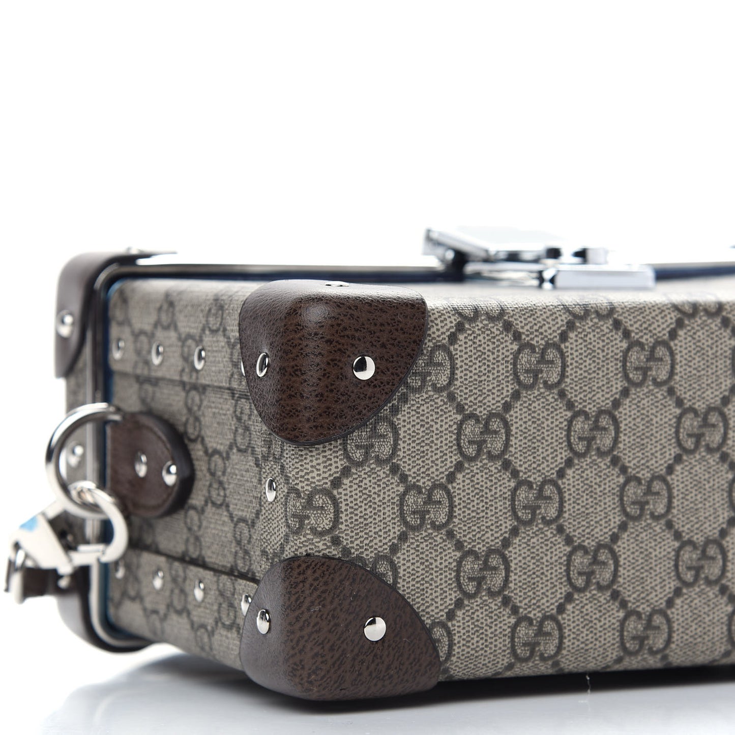 GG Supreme Monogram Globe-Trotter Beauty Case Brown
