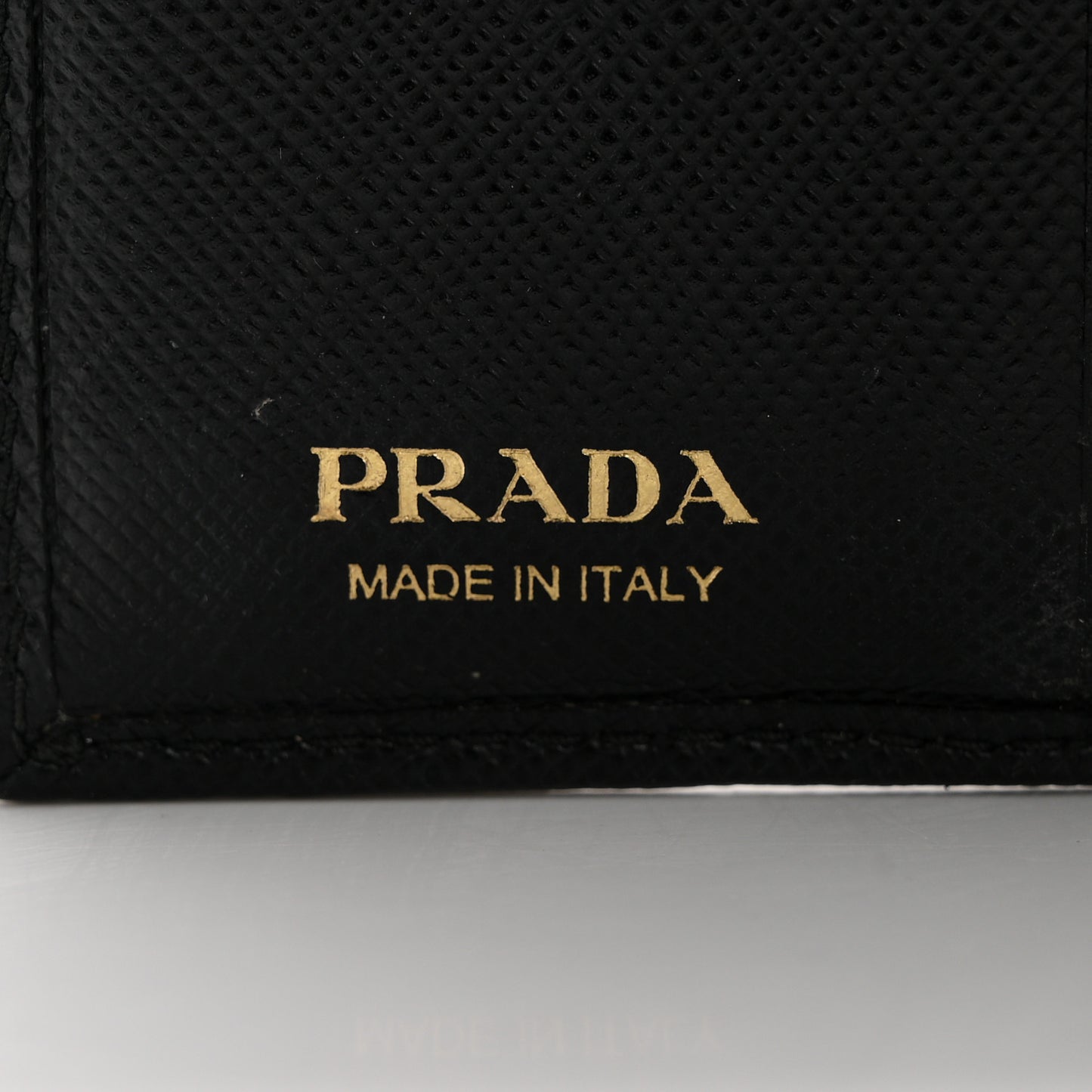 Saffiano Metal Bi-Fold Wallet Black