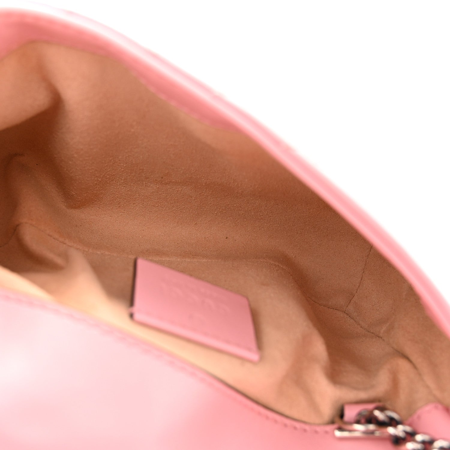 Gucci Calfskin Matelasse Super Mini GG Marmont Shoulder Bag Wild Rose 5 of 11