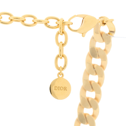 Christian Dior Metal Danseuse Etoile Chain Choker Necklace Gold 3 of 4