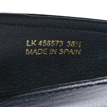 Saint Laurent Lambskin Monogram Espadrilles 38.5 Black 9 of 9
