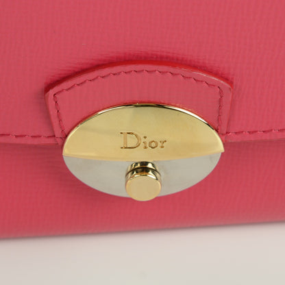Christian Dior Grained Calfskin Colorblock Eclipse Wallet 7 of 7