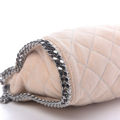 Stella McCartney Shaggy Deer Quilted Mini Falabella Fold Over Tote Powder 6 of 9