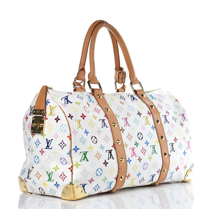 Louis Vuitton Monogram Multicolor Keepall 45 White 3 of 28