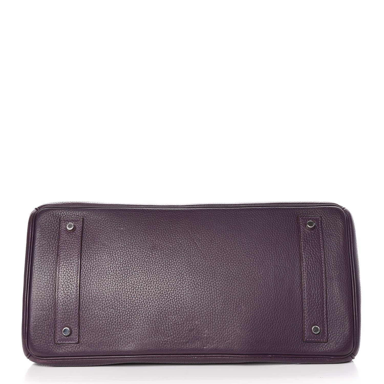 Hermes Taurillon Clemence JPG Birkin 42 Raisin 36 of 56