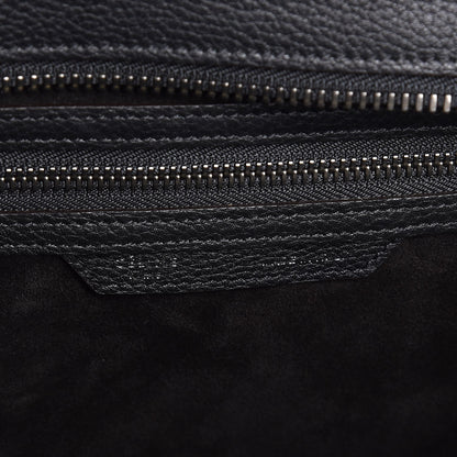 Celine Drummed Calfskin Micro Luggage Black 6 of 7