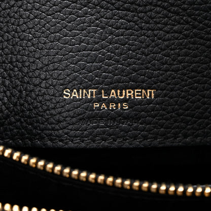 Saint Laurent Grained Calfskin Baby Sac De Jour Souple Black 6 of 10