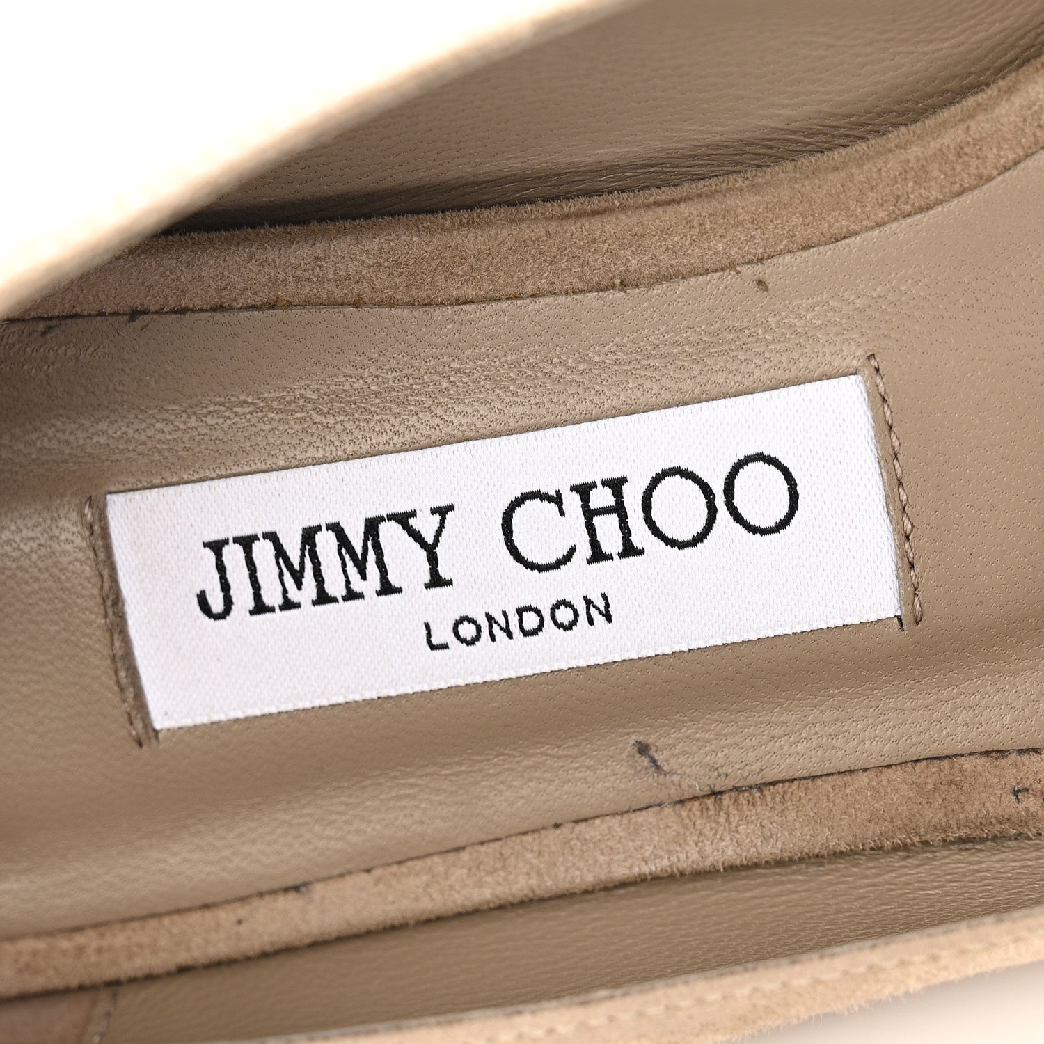 Jimmy Choo Suede Alina Flats 39.5 Taupe 1877999 – FASHIONPHILE