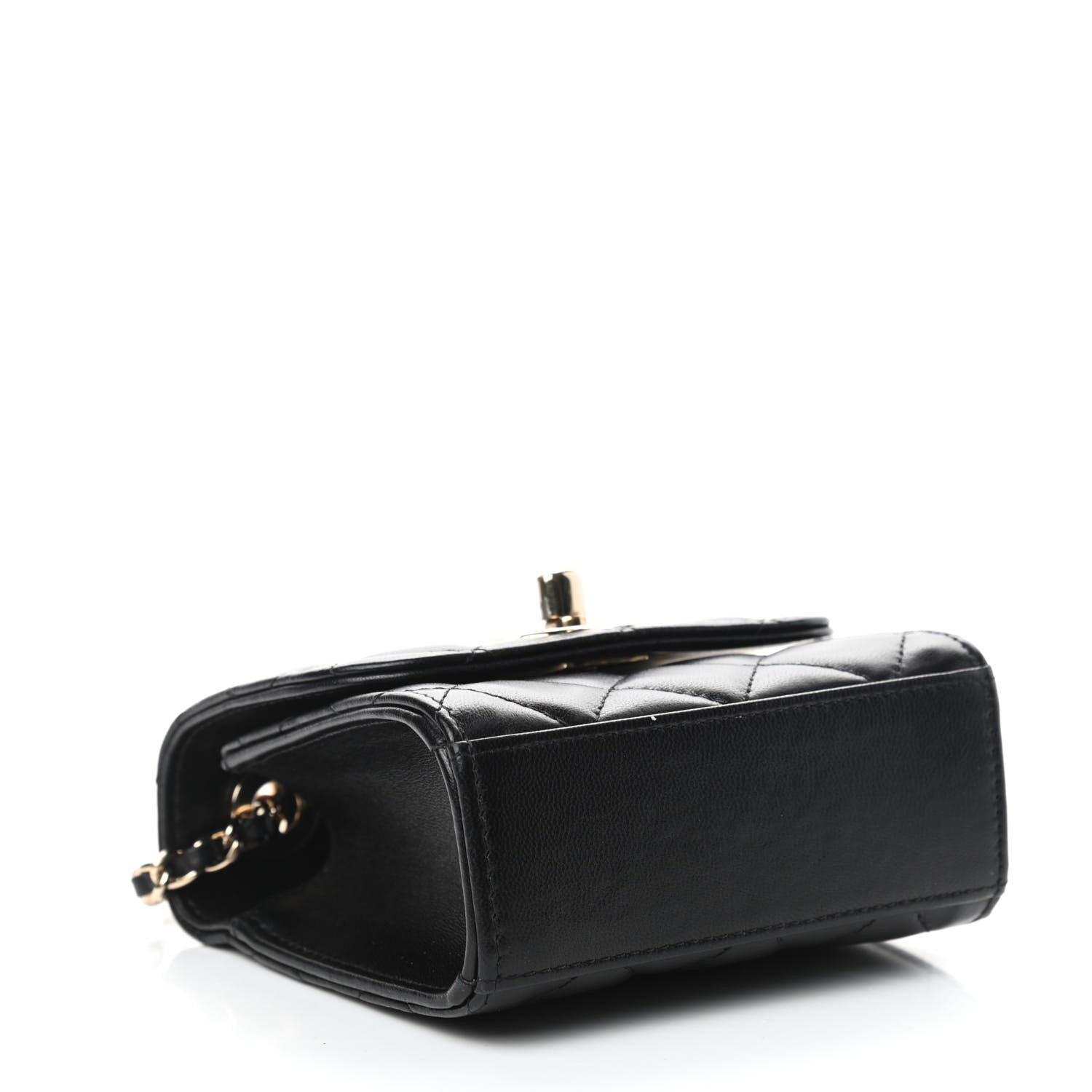 Chanel Lambskin Quilted Mini Trendy CC Chain Wallet Black 4 of 11