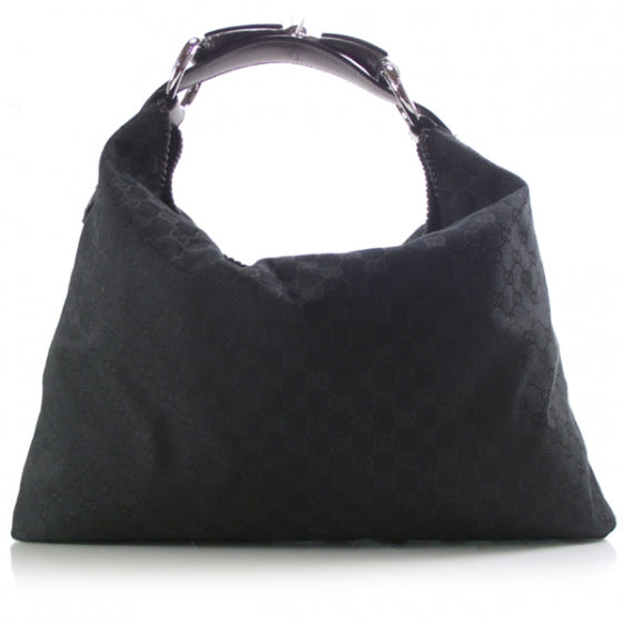 Gucci Monogram GG Large Horsebit Chain Hobo 1 of 11