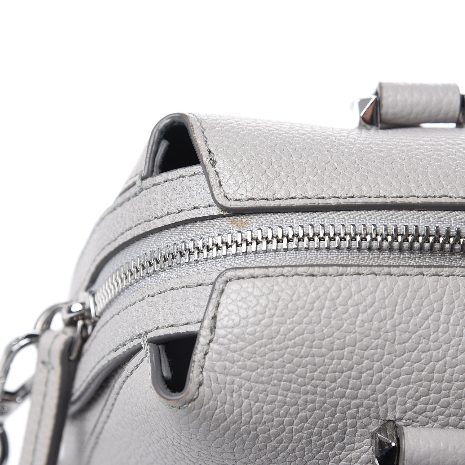 MCM Grained Calfskin Small Ella Boston Dove 11 of 11