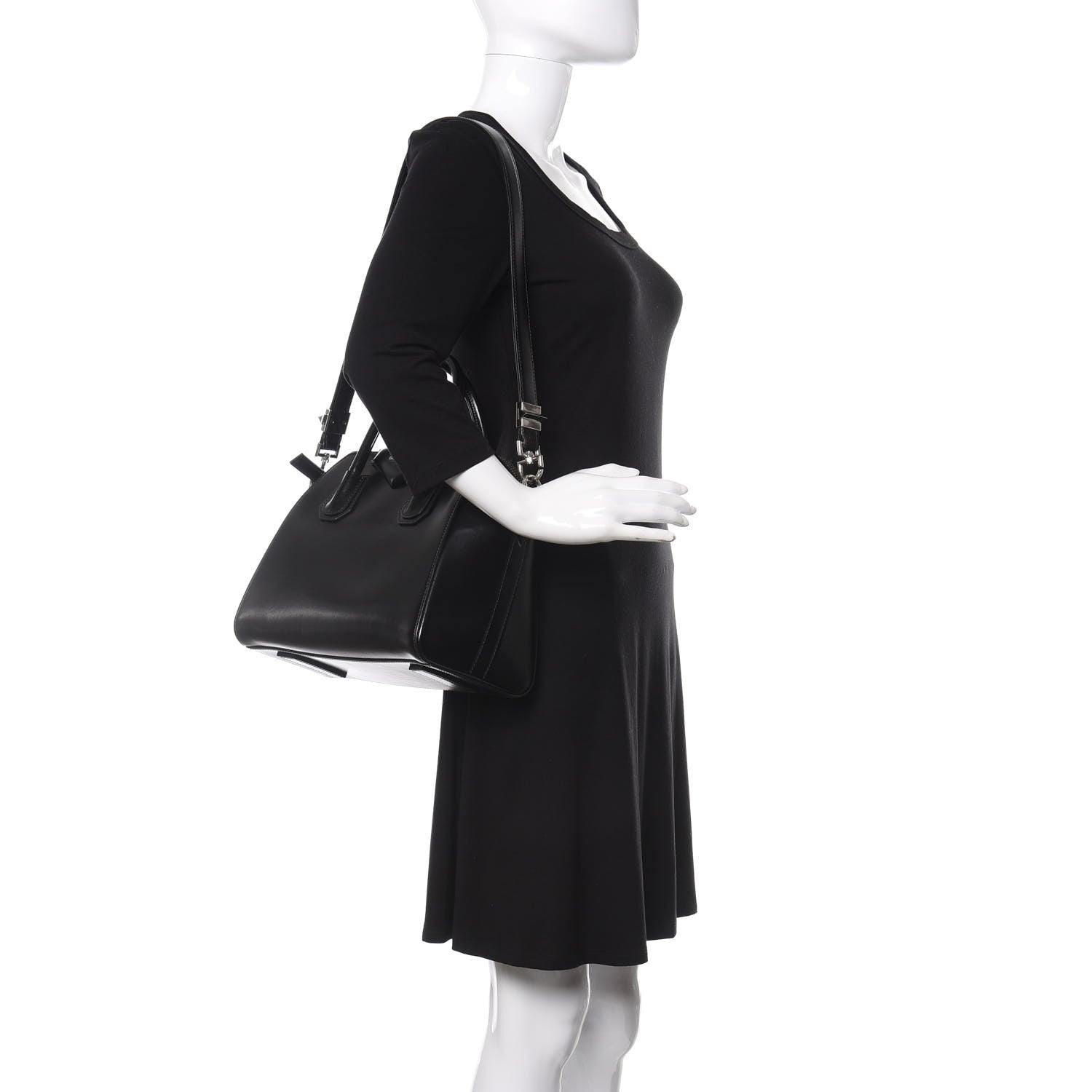 Givenchy Shiny Lord Calfskin Small Antigona Black 2 of 15