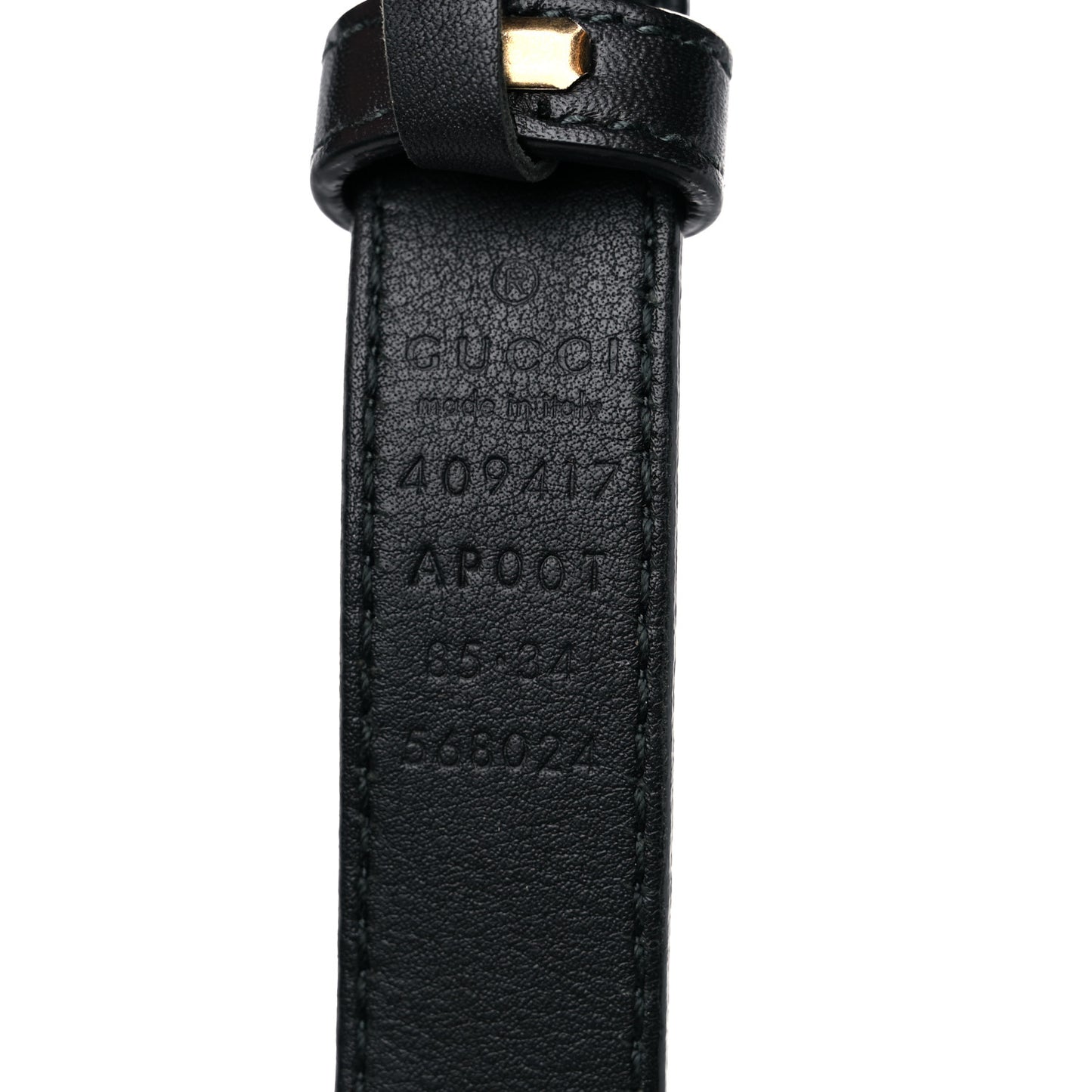 Calfskin Double G 20mm Belt 85 34 Black