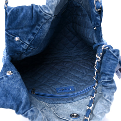 Chanel Denim Quilted Chanel 22 Blue 6 of 11
