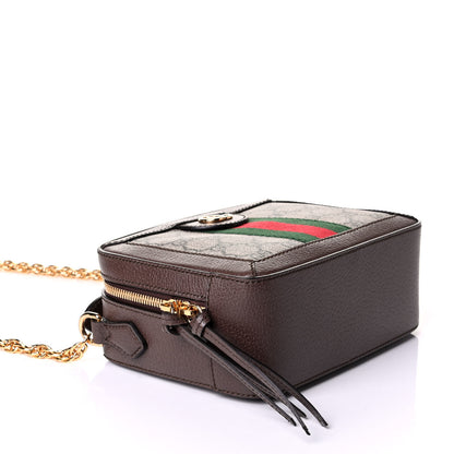 Gucci GG Supreme Monogram Mini Ophidia Top Handle Shoulder Bag Brown 3 of 5