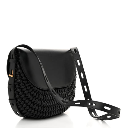 Tom Ford Calfskin Woven T-Twist Crossbody Black 3 of 8