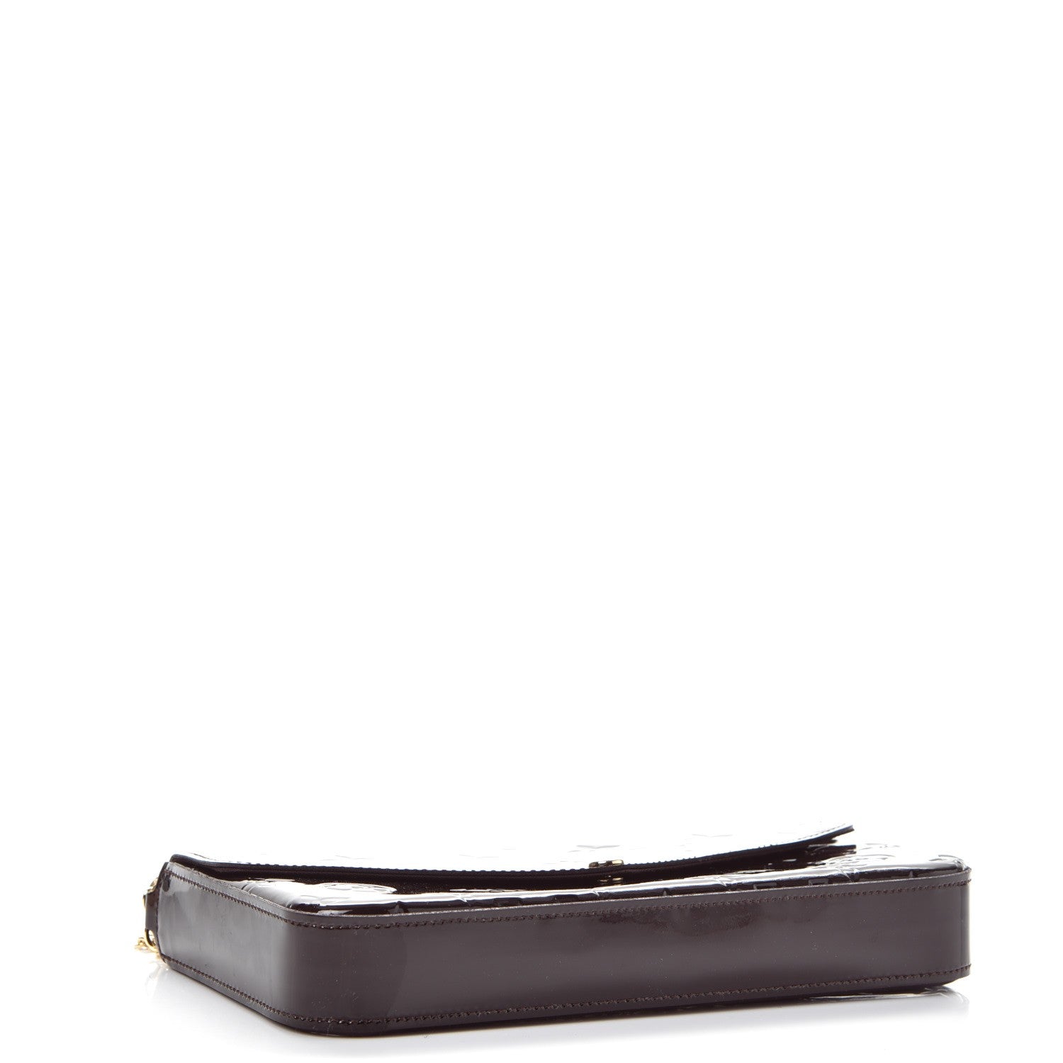 Louis Vuitton Vernis Pochette Felicie Chain Wallet Amarante 3 of 8