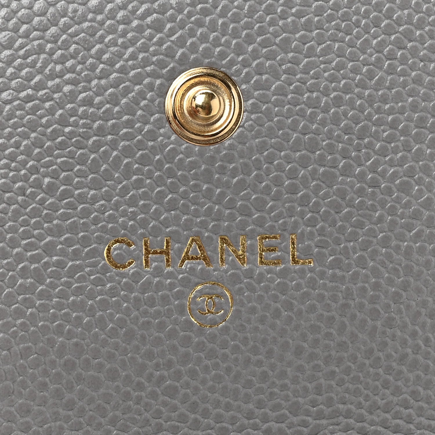 Chanel Caviar Quilted Miss Coco Clutch With Chain Grey 6 of 9