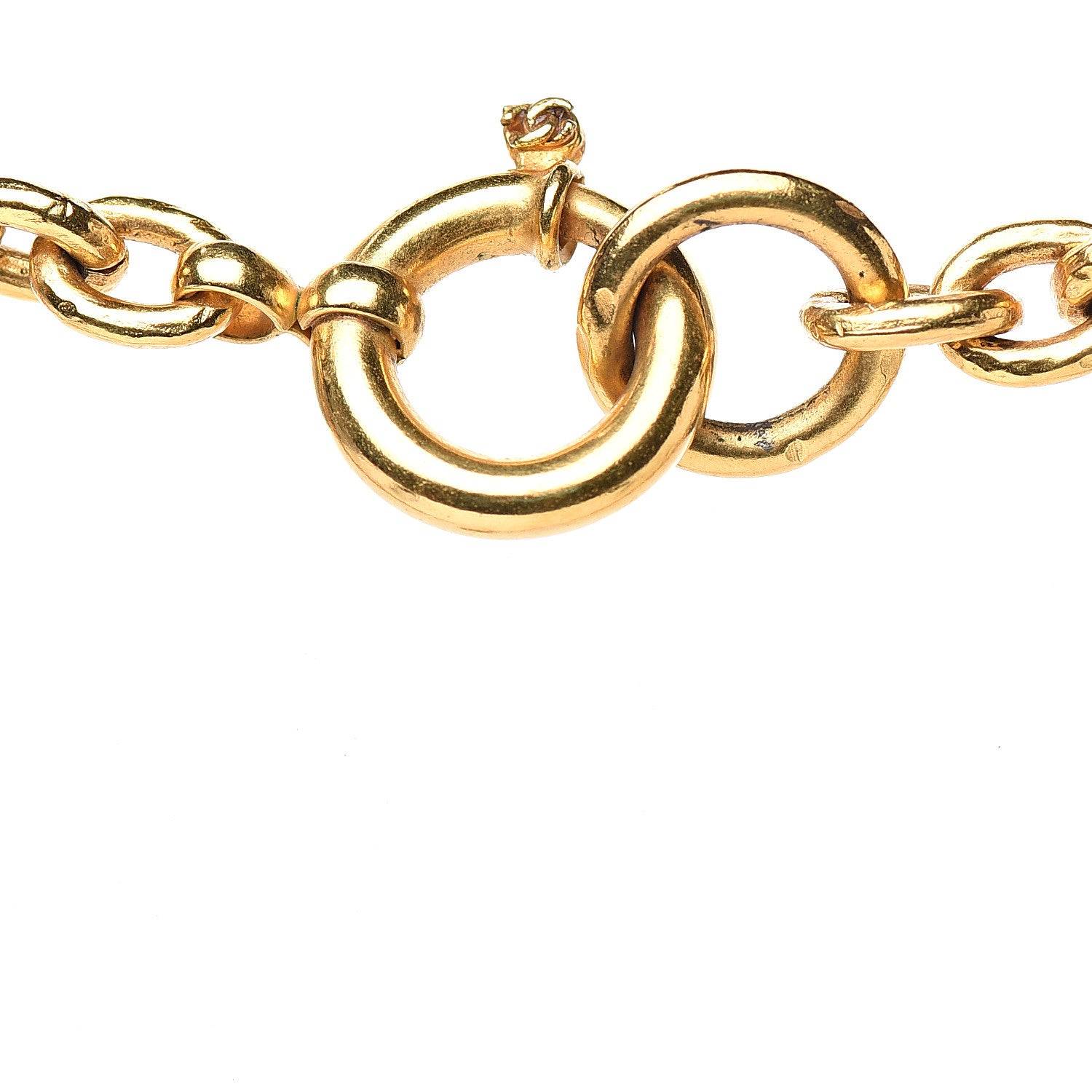 Chanel CC Chain Pendant Long Necklace Gold 4 of 5