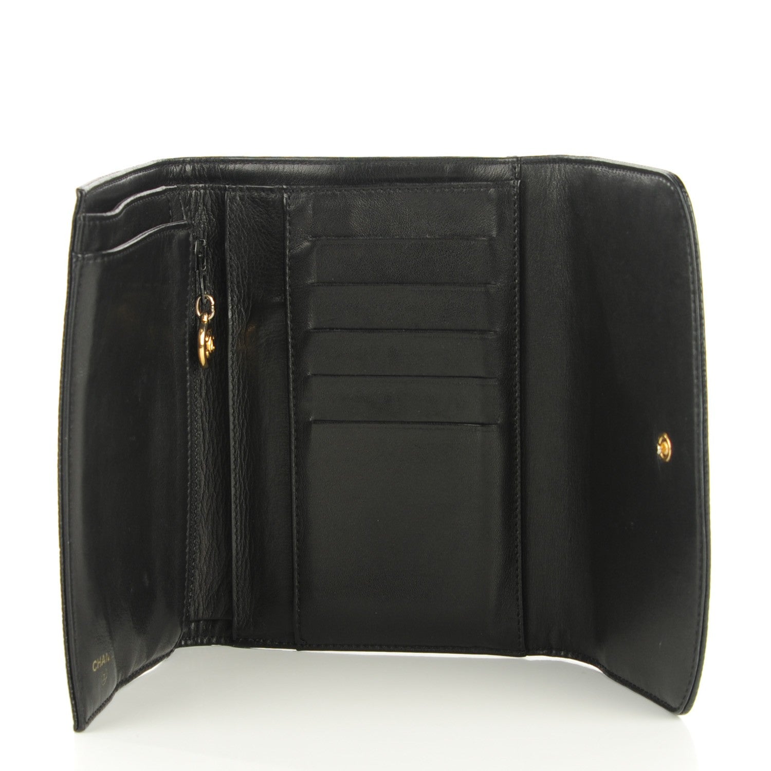 Chanel Caviar Timeless CC Wallet Black 5 of 9