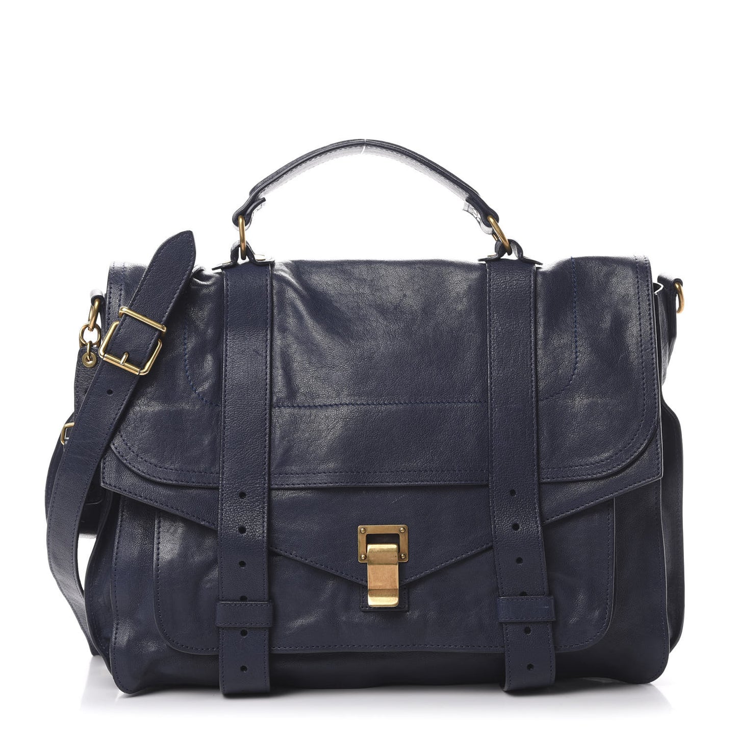 Lambskin Large PS1 Satchel Midnight