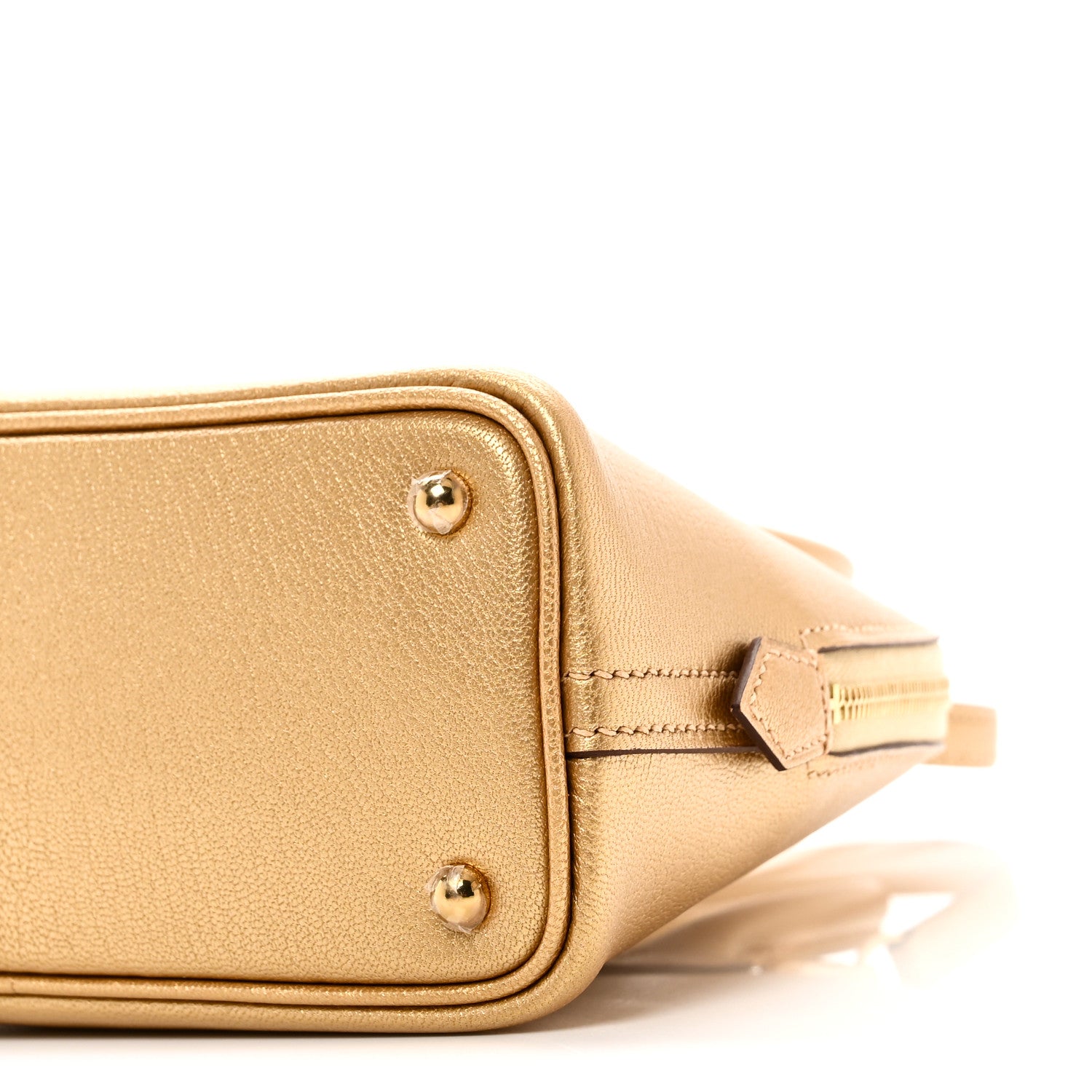 Hermes Metallic Chevre Chamkilight Mini 1923 Bolide Dore 10 of 11