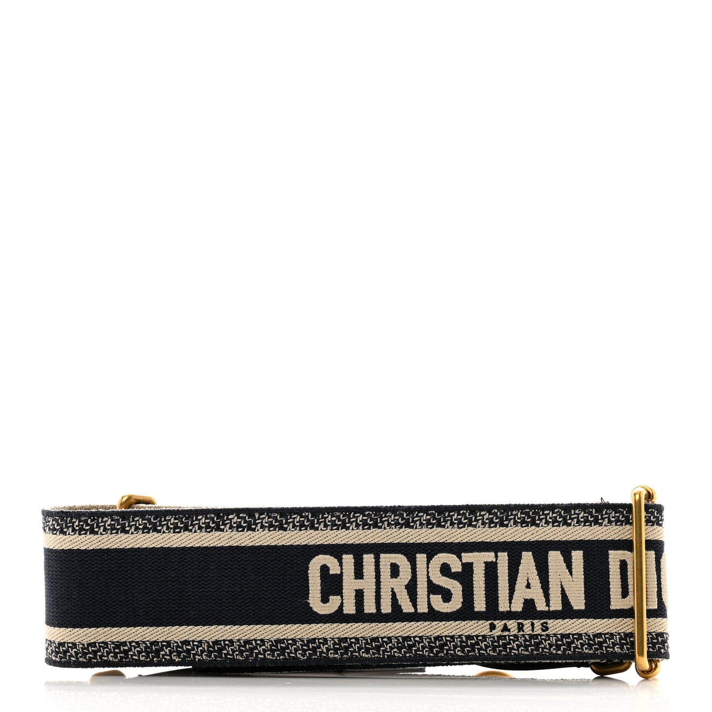 Canvas Embroidered Shoulder Strap Blue