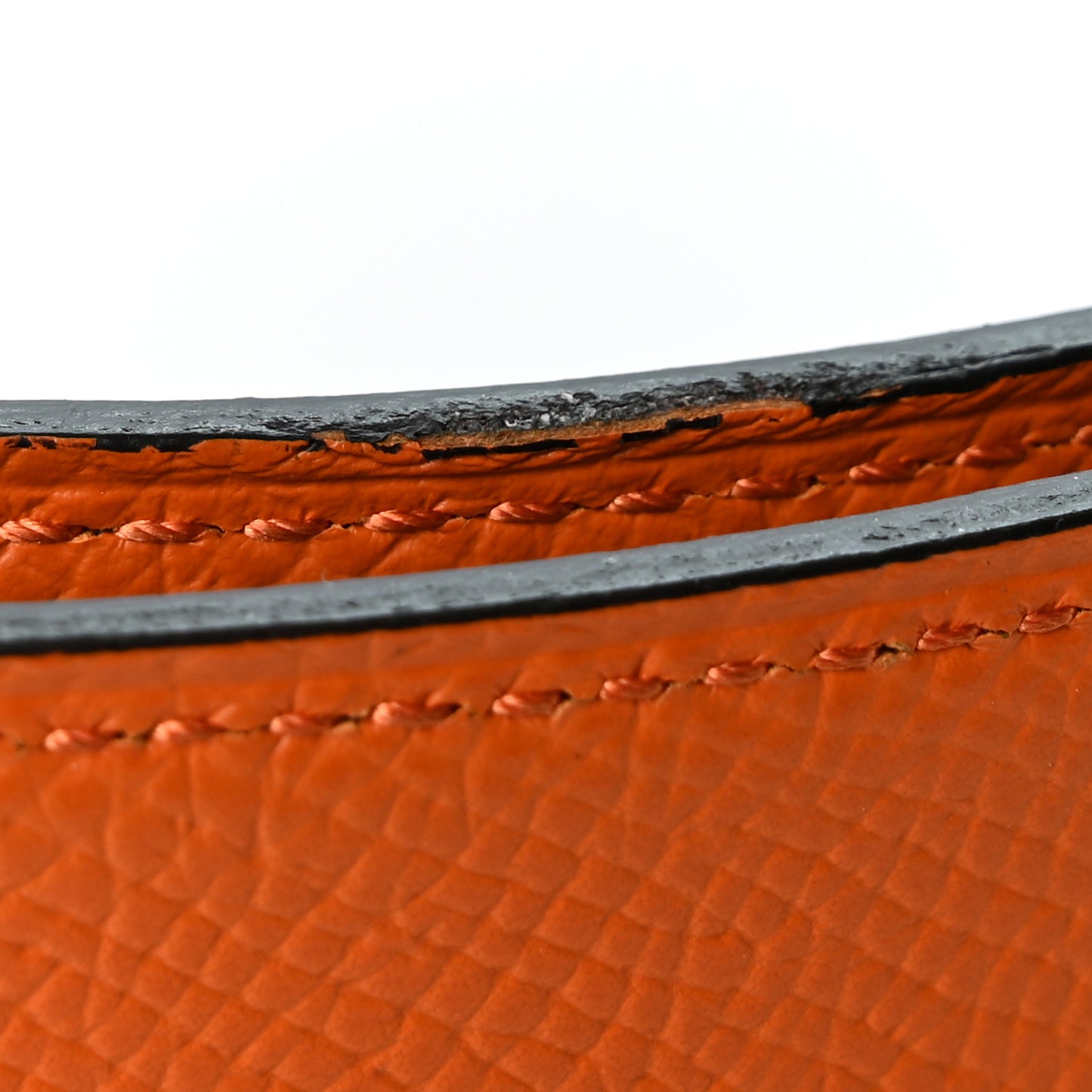Epsom Reversible 38mm Belt Strap 110 44 Gris Etain Orange