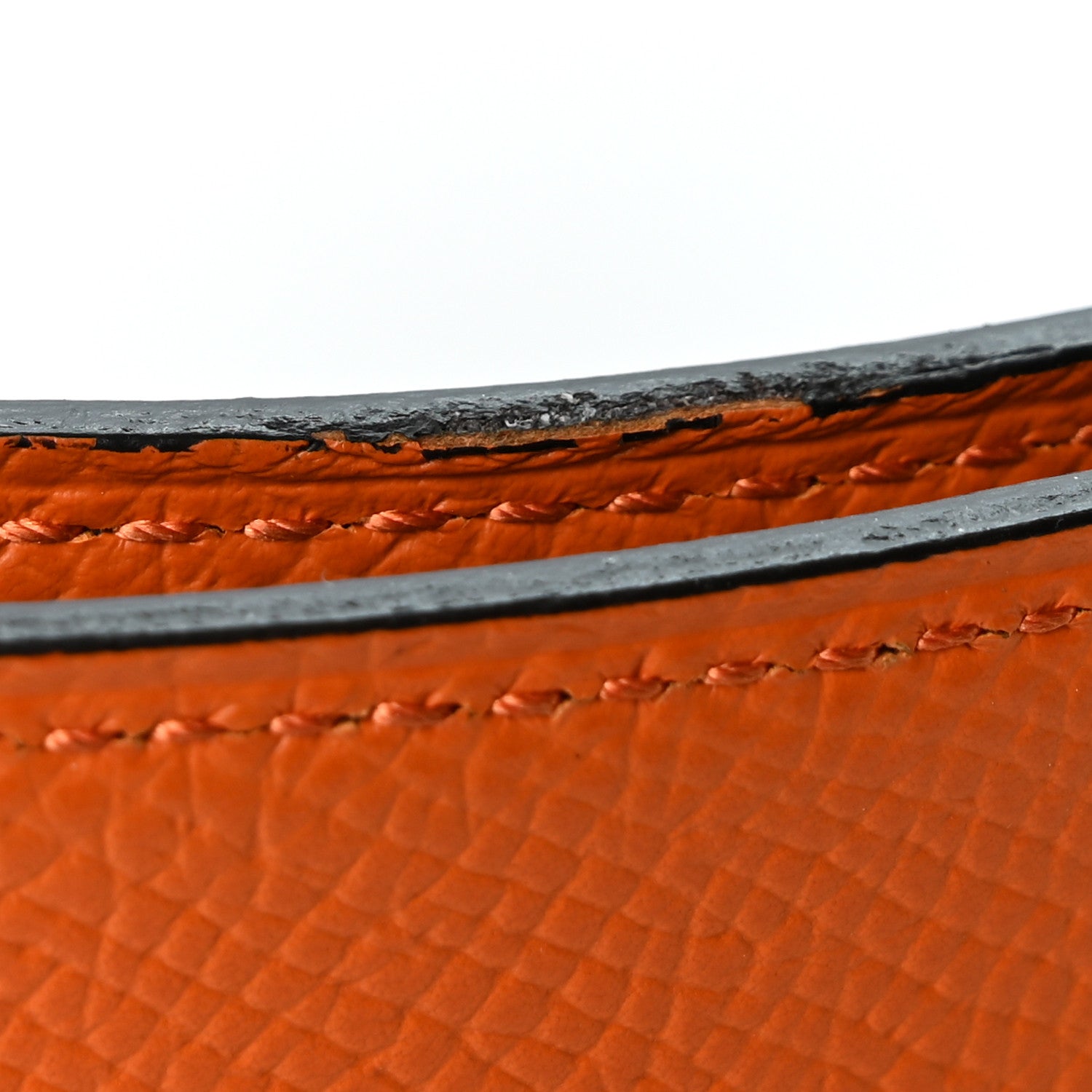 Hermes Epsom Reversible 38mm Belt Strap 110 44 Gris Etain Orange 6 of 6