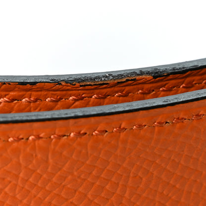 Hermes Epsom Reversible 38mm Belt Strap 110 44 Gris Etain Orange 6 of 6