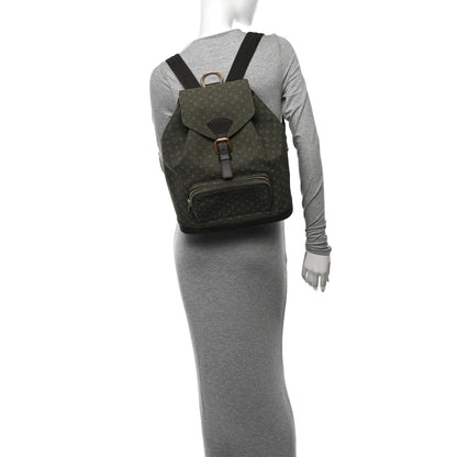 Louis Vuitton Mini Monogram Montsouris GM Backpack Kaki 3 of 10