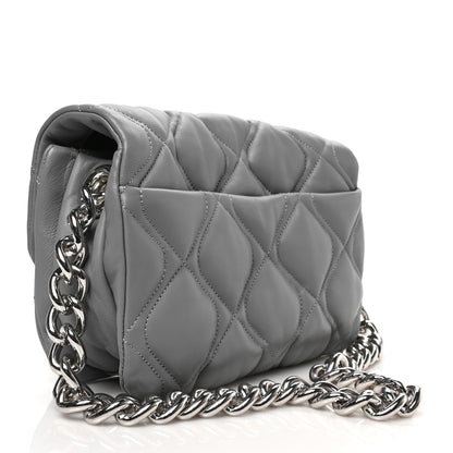 Marc Jacobs Lambskin Quilted Pillow Bag Grey 3 of 8