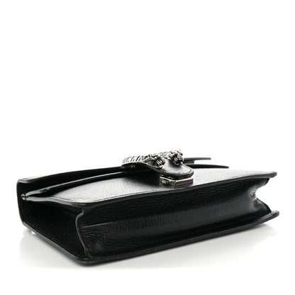 Gucci Dollar Calfskin Enamel Small Dionysus Shoulder Bag Black Electric Blue 4 of 14