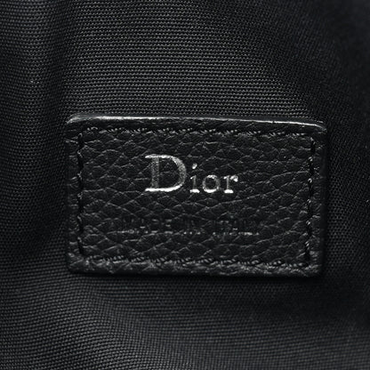 Christian Dior HOMME Grained Calfskin Mens Roller Pouch Black 6 of 9