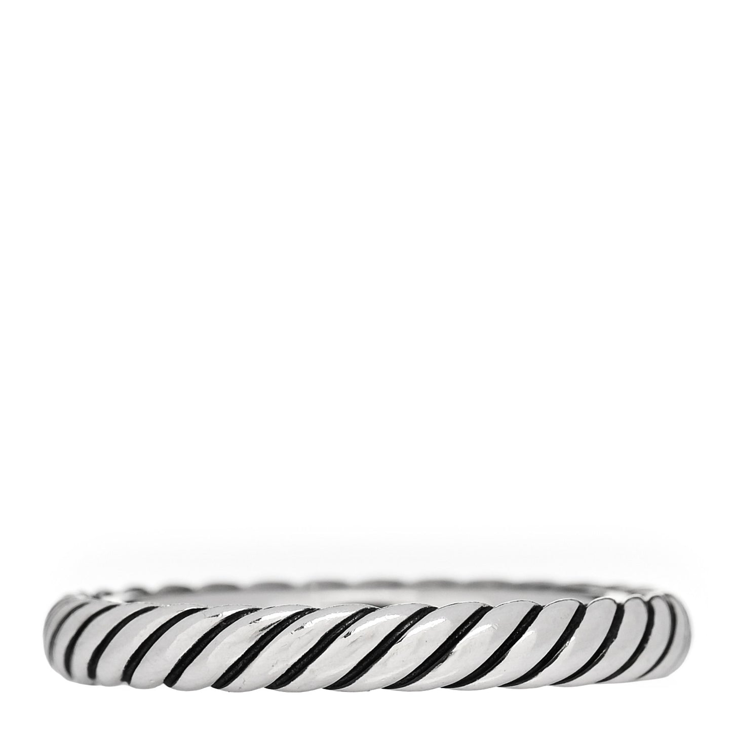 Sterling Silver Cable Classics Band Ring 53 6.5
