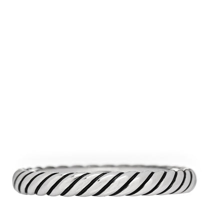 David Yurman Sterling Silver Cable Classics Band Ring 53 6.5 1 of 4