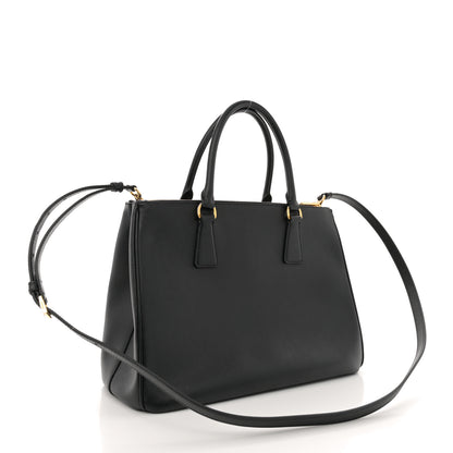 Prada Saffiano Lux Large Galleria Double Zip Tote Black 3 of 14