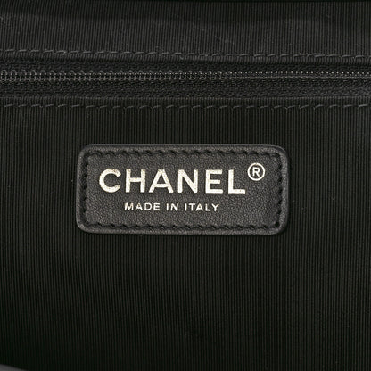 Chanel Bullskin Stitched Medium Shopping Bag Black 6 of 9