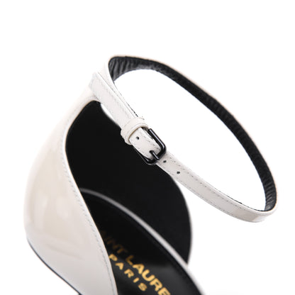 Saint Laurent Patent Calfskin 110 Opyum Sandals 38.5 Neutro 14 of 16