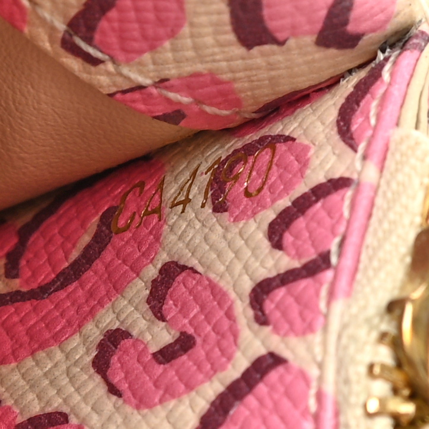 Monogram Leopard Insolite Wallet Blanc Corail