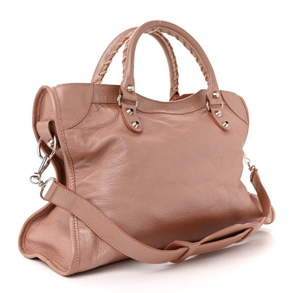 Balenciaga Pearlescent Goatskin Classic Palladium Hardware City Rose Rose Light 3 of 15