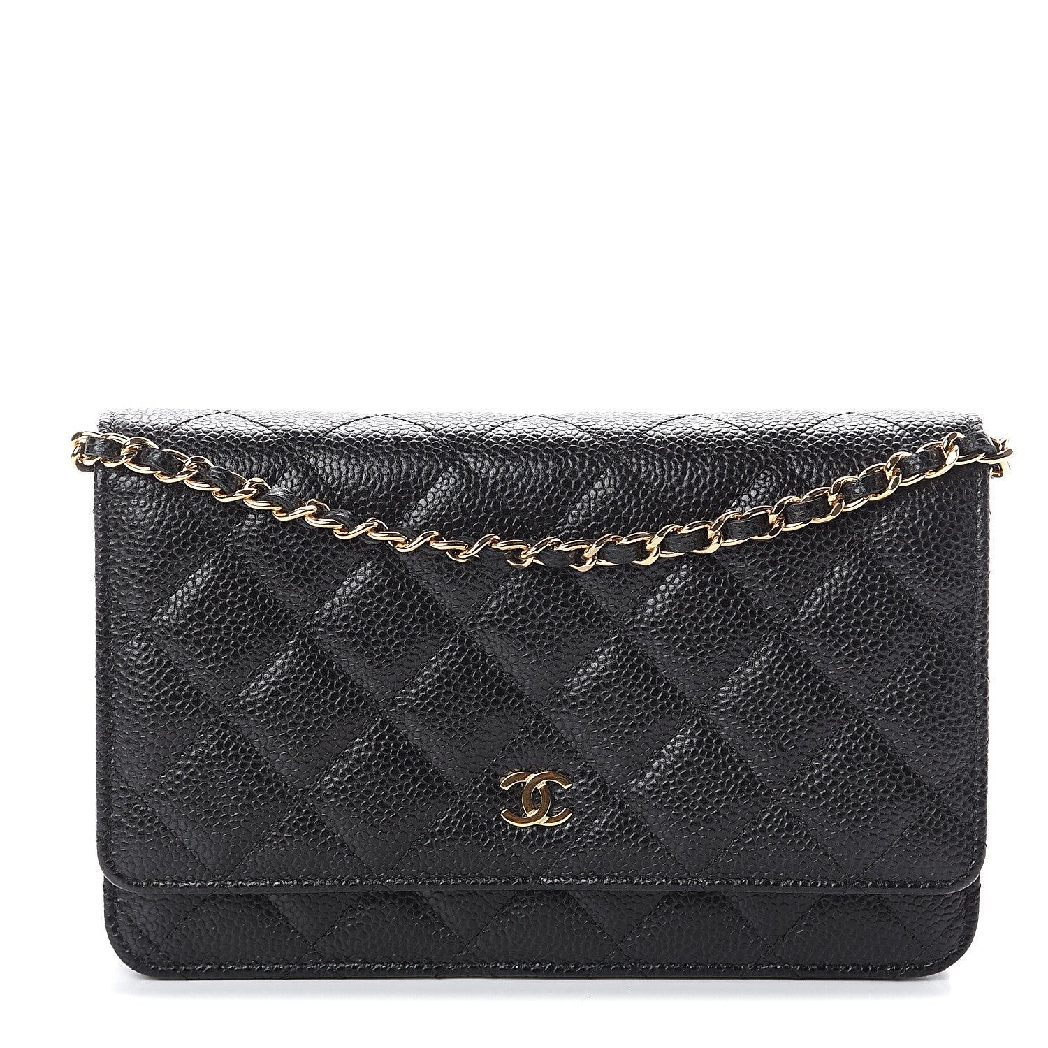 Chanel Caviar Quilted Wallet On Chain WOC Black 1 of 7