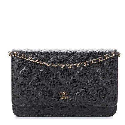 Chanel Caviar Quilted Wallet On Chain WOC Black 1 of 7