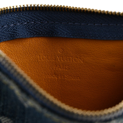 Louis Vuitton Monogram Denim Key Pouch Blue 6 of 7