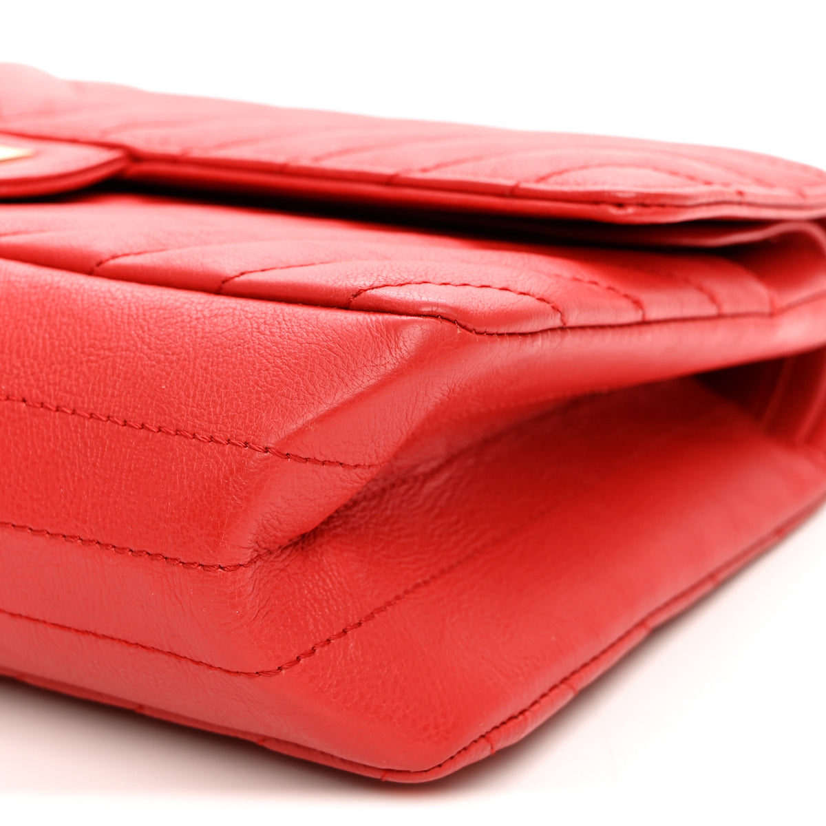 Sheepskin Chevron Quilted 2.55 Reissue 225 Flap Red