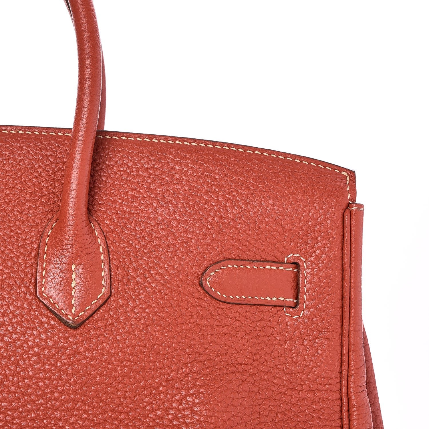 Hermes Taurillon Clemence Birkin 35 Sanguine 27 of 32