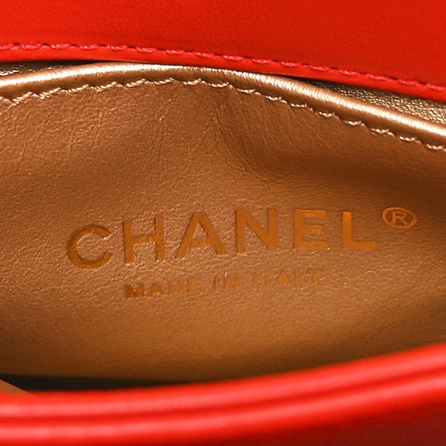 Chanel Lambskin Quilted Small Trendy Spirit Top Handle Bag Red 7 of 10