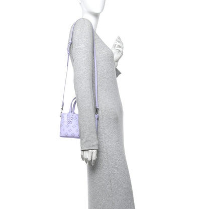 Christian Louboutin Calfskin Loubinthesky Mini East West Cabata Tote Lavender 3 of 13