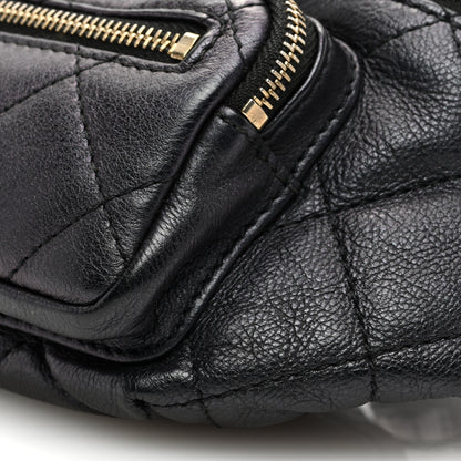 Chanel Iridescent Calfskin Quilted All About Waist Belt Bag Black 10 of 10